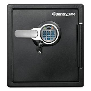 Sentry® Safe Fire-Safe with Biometric & Keypad Access, 1.23 cu ft, 16.3w x 19.3d x 17.8h, Black (SENSFW123BSC)