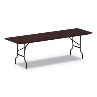 Alera® Wood Folding Table, 95 7/8w x 29 7/8d x 29 1/8h, Mahogany (ALEFT729630MY)