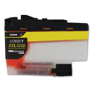 Brother LC3033Y INKvestment Super High-Yield Ink, 1500 Page-Yield, Yellow (BRTLC3033Y)