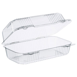 Dart® StayLock Clear Hinged Lid Containers, 5.4 x 9 x 3.5, Clear, 250/Carton (C35UT1DART)