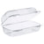 Dart® StayLock Clear Hinged Lid Containers, 5.4 x 9 x 3.5, Clear, 250/Carton (C35UT1DART)