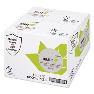Papernet® Heavenly Soft Paper Towel, 7.8" x 600 ft, Brown, 12 Rolls/Carton (SOD410097)