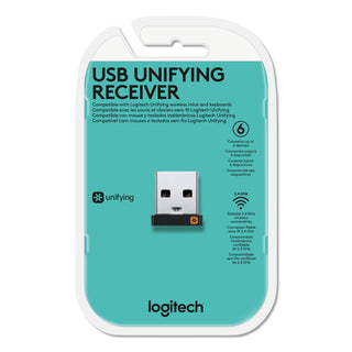 Logitech® USB Unifying Receiver, Black (LOG910005235)