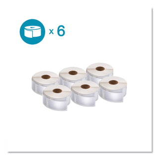 DYMO® LW Multipurpose Labels, 1" x 2.13", White, 500/Roll, 6 Rolls/Pack (DYM2050764)