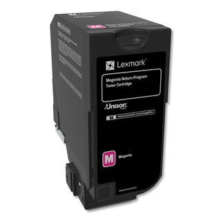 Lexmark™ 74C10M0 (CS720/CS725/CX725) Return Program Toner, Magenta (LEX74C10M0)