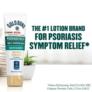 Gold Bond® Psoriasis Relief Medicated Multi-Symptom Psoriasis Cream 4 oz. Tube Unscented Cream (1230686_EA)