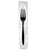 Dixie® Individually Wrapped Forks, Plastic, Black, 1,000/Carton (DXEFH53C)