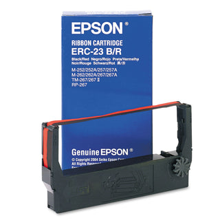 Epson® ERC23BR Ribbon, Black/Red (EPSERC23BR) (EPSERC23BR)