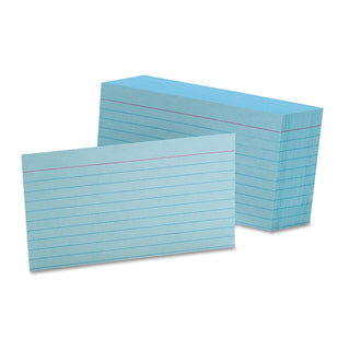 Oxford™ Ruled Index Cards, 3 x 5, Blue, 100/Pack (ESS7321BLU)