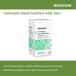 McKesson Hand Sanitizer with Aloe 0.9 Gram Ethyl Alcohol Gel Individual Packet (1111746_CS)