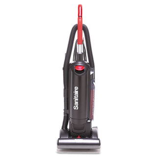 Sanitaire® FORCE QuietClean Bagged Upright Vacuum, Sealed HEPA, 17 lb, 4.5 qt, Black (EURSC5713D)