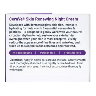 CeraVe® Skin Renewing Night Cream Facial Moisturizer 1.7 oz. Jar Unscented Cream (1253468_EA)