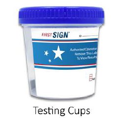 First Sign® Drugs of Abuse Test Kit AMP, BAR, BUP, BZO, COC, mAMP/MET, MDMA, MTD, OPI, OXY, PCP, THC 25 Tests CLIA Waived (1038784_BX)
