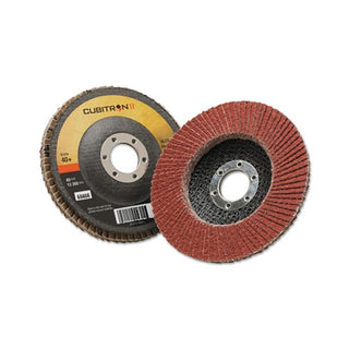 3M™ Cubitron II™ Flap Disc 967A, 4-1/2 in dia, 40 Grit, 7/8 in Arbor, 13,300 RPM, Type 27 (405-051141-55605)