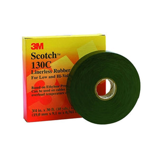 3M™ Linerless Splicing Tape 130C, 30 ft x 3/4 in, Black (500-417170)