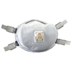 3M™ N100 Particulate Respirator, Half Facepiece, Non-Oil Particles, White (142-8233)