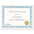 Geographics® Award Certificates w/Gold Seals, 8-1/2 x 11, Unique Blue Border, 25/Pack (GEO39087)