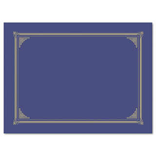 Geographics® Certificate/Document Cover, 12 1/2 x 9 3/4, Metallic Blue, 6/Pack (GEO47401)