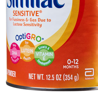 Similac Sensitive® Infant Formula Unflavored 12.5 oz. Can Powder Iron Lactose Sensitivity (746700_CS)