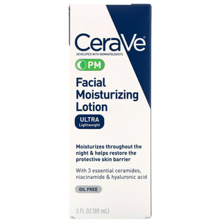 CeraVe® PM Facial Moisturizer 3 oz. Pump Bottle Unscented Lotion (1229988_EA)