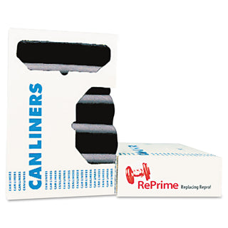 AccuFit® Linear Low Density Can Liners with AccuFit Sizing, 32 gal, 0.9 mil, 33" x 44", Black, 100/Carton (HERH6644TKR01)