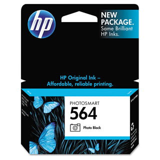 HP 564, (CB317WN) Photo Black Original Ink Cartridge (HEWCB317WN)