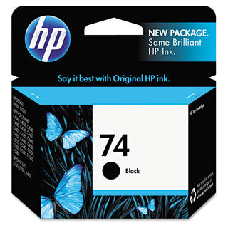 HP 74, (CB335WN) Black Original Ink Cartridge (HEWCB335WN)