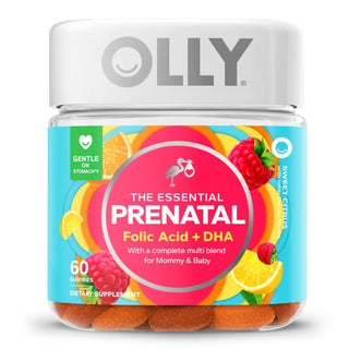 OLLY® Essential Prenatal Multi Prenatal Vitamin Supplement MultiVitamins With Folic Acid / DHA 400 mcg - 50 mg Strength Gummy 60 per Bottle Sweet Citrus Flavor (1228375_BT)