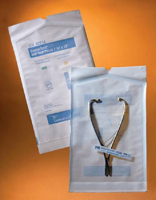 Sterilization Pouch Ethylene Oxide (EO) Gas / Steam 3-1/2 X 22 Inch Transparent / White Self Seal Paper / Film (341919_PK)