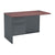 HON® 38000 Series Flush Return, Left, 48w x 24d x 29-1/2h, Mahogany/Charcoal (HON38216LNS)