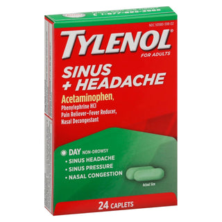 Tylenol® Sinus + Headache Cold and Sinus Relief 325 mg - 5 mg Strength Tablet (983046_BT)