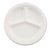 Chinet® Paper Dinnerware, 3-Comp Plate, 10 1/4" dia, White, 500/Carton (VESTRY)