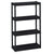 Iceberg Rough N Ready Four-Shelf Open Storage System, Resin, 32w x 13d x 54h, Black (ICE20841)