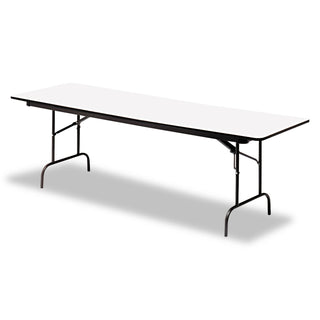 Iceberg Premium Wood Laminate Folding Table, Rectangular, 60w x 30d x 29h, Gray/Charcoal (ICE55217)
