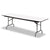 Iceberg Premium Wood Laminate Folding Table, Rectangular, 60w x 30d x 29h, Gray/Charcoal (ICE55217)