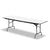 Iceberg Premium Wood Laminate Folding Table, Rectangular, 72w x 30d x 29h, Gray/Charcoal (ICE55227)