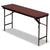 Iceberg Premium Wood Laminate Folding Table, Rectangular, 60w x 18d x 29h, Mahogany (ICE55274)