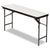 Iceberg Premium Wood Laminate Folding Table, Rectangular, 60w x 18d x 29h, Gray/Charcoal (ICE55277)