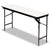 Iceberg Premium Wood Laminate Folding Table, Rectangular, 72w x 18d x 29h, Gray/Charcoal (ICE55287)