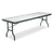 Iceberg IndestrucTables Resin Rectangular Folding Table, 96w x 30d x 29h, Granite/Black (ICE65137)