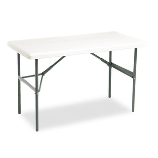 Iceberg IndestrucTables Too 1200 Series Folding Table, 48w x 24d x 29h, Platinum (ICE65203)