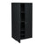Iceberg OfficeWorks Resin Storage Cabinet, 36w x 22d x 72h, Black (ICE92571)