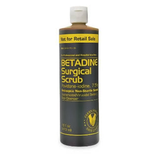 Betadine® Surgical Scrub Solution 4 oz. Bottle 7.5% Strength Povidone-Iodine NonSterile (1257423_EA)