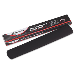 Innovera® Gel Nonskid Keyboard Wrist Rest, Black (IVR50458)
