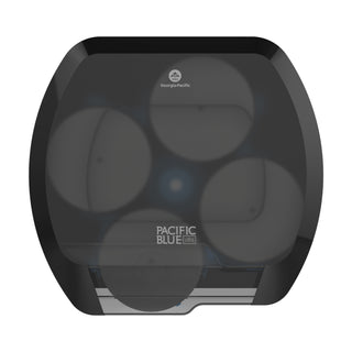 Pacific Blue Ultra™ 4-Roll Coreless High-Capacity Toilet Paper Dispenser, Smoke (GPC56602A)