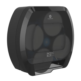 Pacific Blue Ultra™ 4-Roll Coreless High-Capacity Toilet Paper Dispenser, Smoke (GPC56602A)
