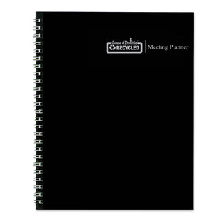 House of Doolittle™ Recycled Meeting Note Planner, 11 x 8.5, Black Cover, 12-Month (Jan to Dec): 2025 (HOD583992)