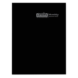 House of Doolittle™ Recycled Ruled 14-Month Planner with Leatherette Cover, 10 x 7, Black Cover, 14-Month: Dec 2025 to Jan 2027 (HOD260602)