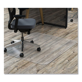deflecto® EconoMat All Day Use Chair Mat for Hard Floors, 45 x 53, Clear (DEFCM21242COM)