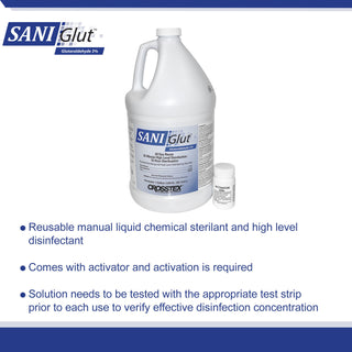 SANI Glut™ Glutaraldehyde High-Level Disinfectant Activation Required Liquid 1 gal. Jug Reusable (977969_CS)